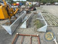 3x galvanised hayracks - 3