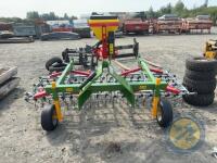 Rakeman 3000 grass harrow with seed box & control box - 2