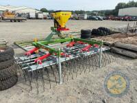 Rakeman 3000 grass harrow with seed box & control box - 4