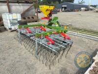 Rakeman 3000 grass harrow with seed box & control box - 6