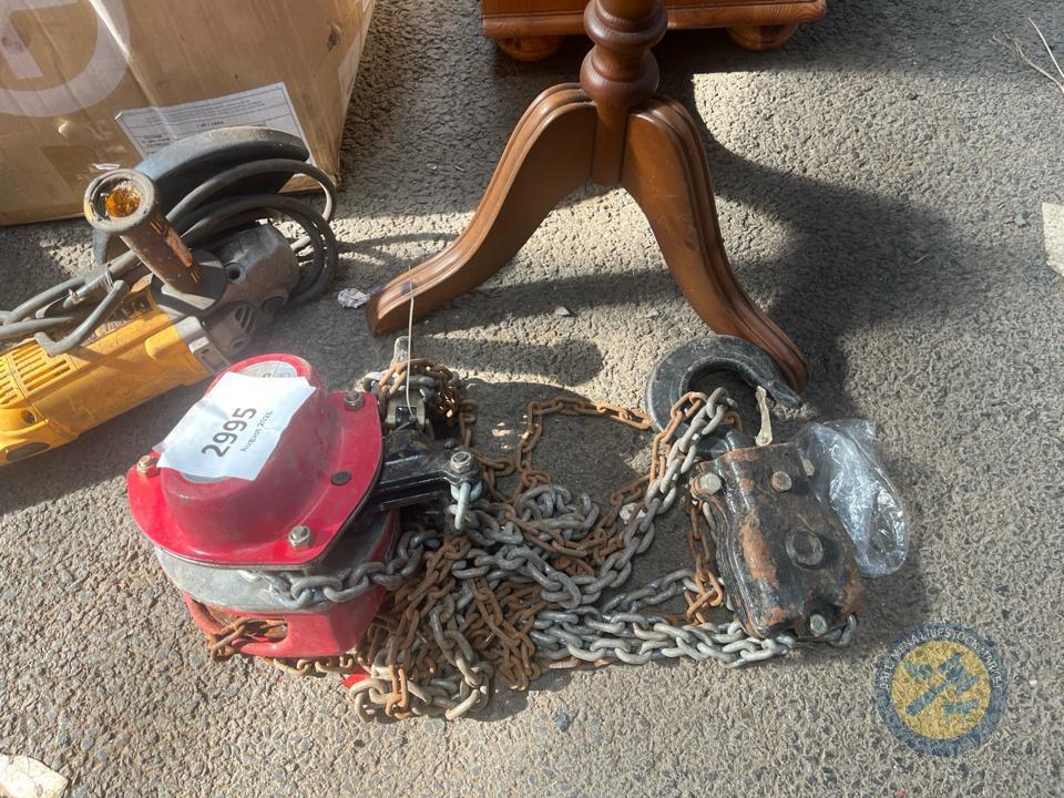 3 tonne power tex chain hoist