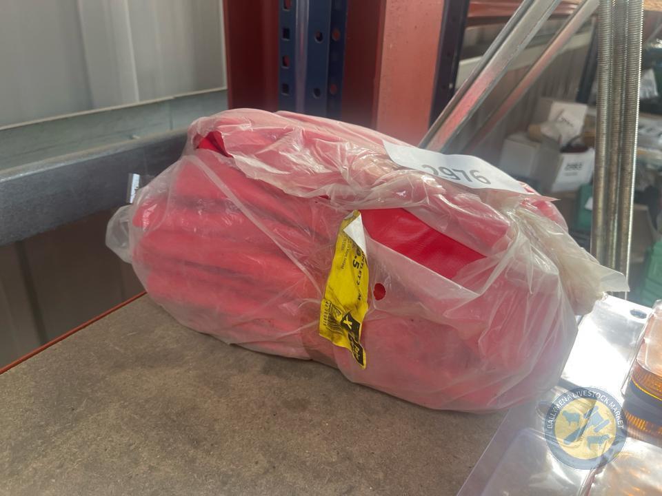 Pack of red rubber gloves