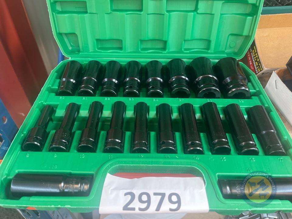 20pc impact socket set green