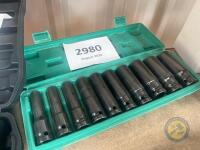 10pc impact socket set