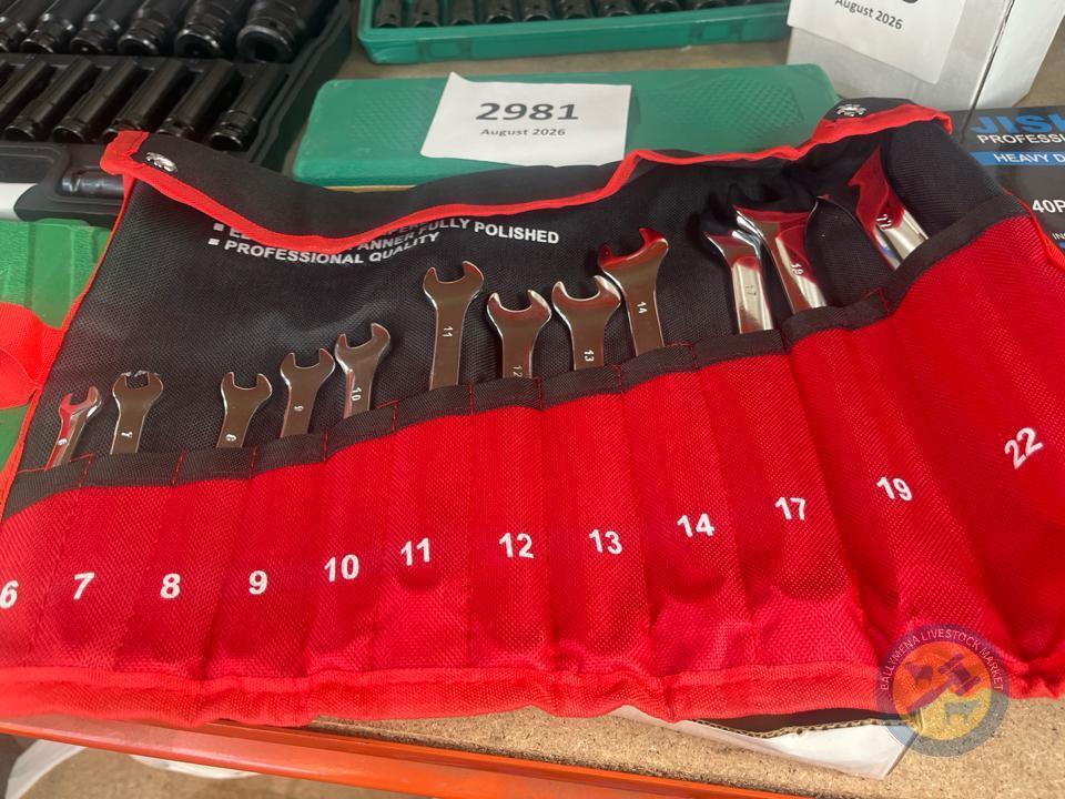 Neilson 12pc spanner set