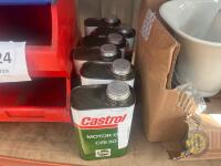 6x jars of castrol oil - 2