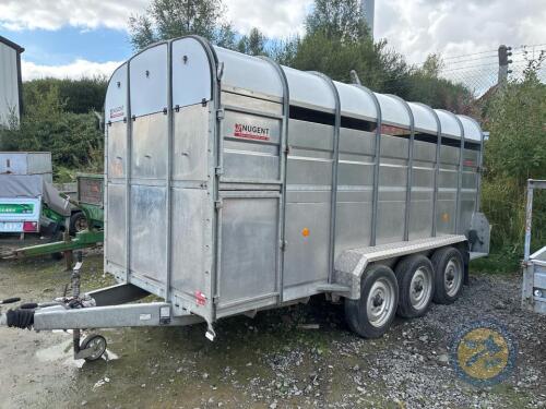 14ft nugent tri axle trailer JC% with spare wheel