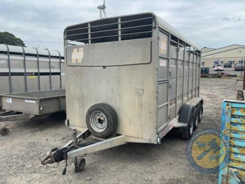 Hudson 14x6 triaxle cattle trailer