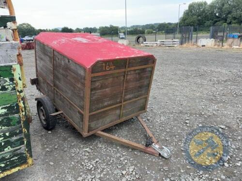 Wooden sheep/calf trailer