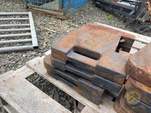9 W90 tractor weights