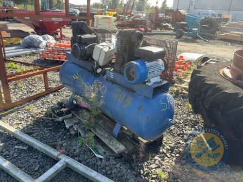 Twin headed 250 litre compressor