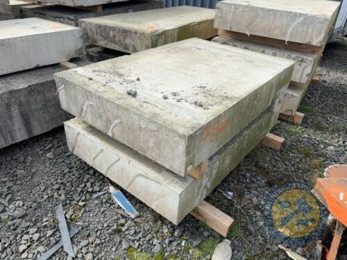 X22 concrete slabs 4'11 long x 3' 3.5 wide