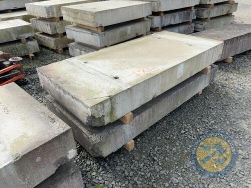 X2 7.5ft long concrete slabs c 3' 3.5 wide