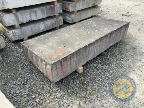 X1 7' long x 3.5 ft wide sloping concrete slab