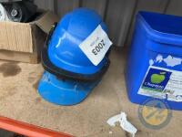 2 Hard Hats & Bucket of Screws & Nails - 2