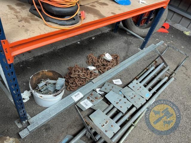 Door Track with Bucket of Brackets
