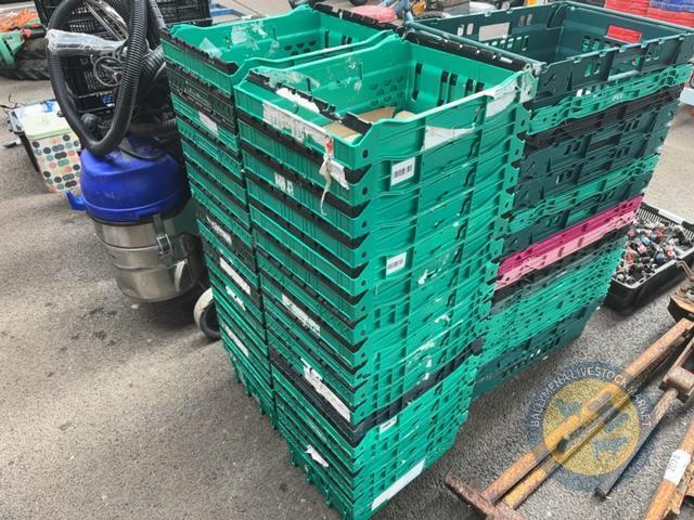 Approx 17 Small Green Crates