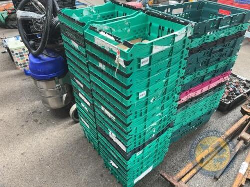 Approx 17 Small Green Crates