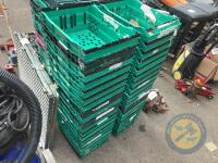 Approx 17 Small Green Crates - 2
