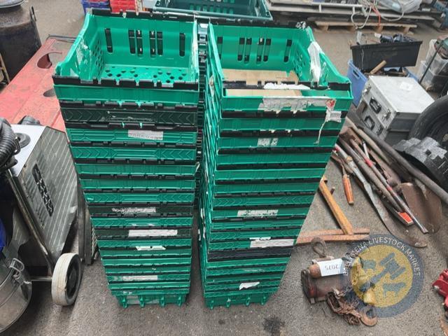 Approx 17 Small Green Crates