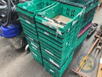Approx 17 Small Green Crates - 2