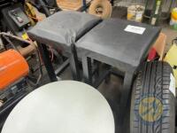 2 Black Stools - 3