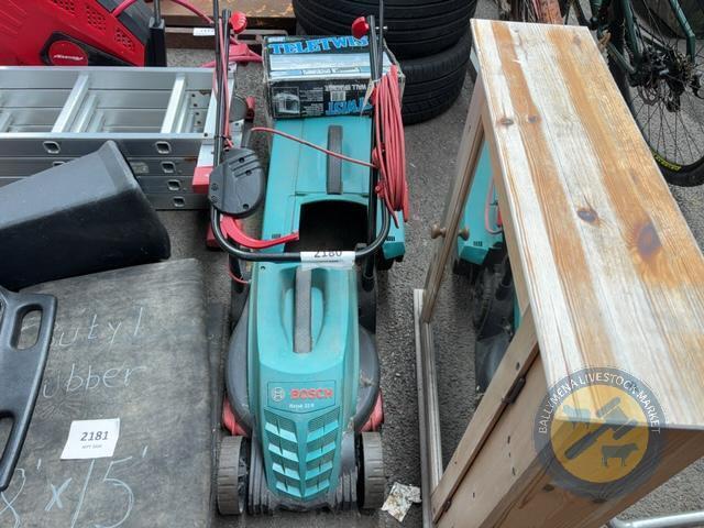 Bosch Lawn Mower & Wall Unit