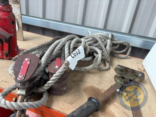 Bundle of Pulley Rope & Pulleys