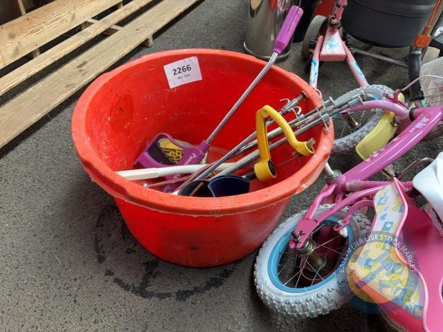 Tub of Bolus Guns etc