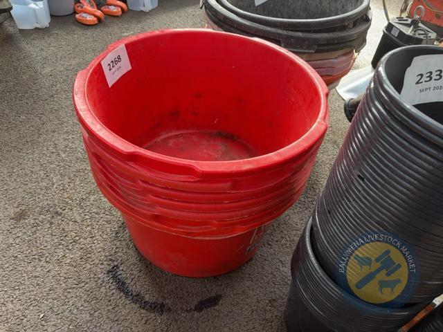 7x Red Tubs