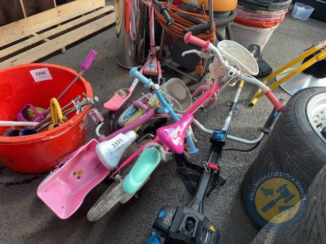 2 Girl Bicycles & 3 Wheeler