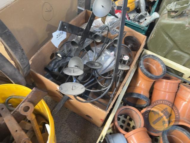 Box of Wrought Iron Light Holder