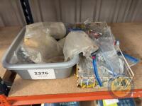 Box of Screw Nails & Basket of Nails & Covers