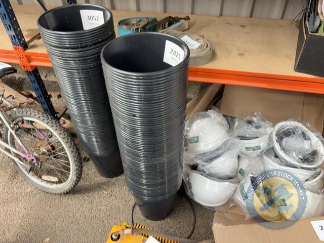 Job Lot of Black Buckets