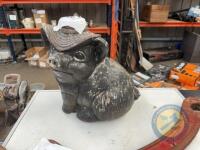 Heavy Porky Pig Door Stop