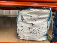 4x Ton Bags & 2x Barrow Bags