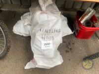 4x Bags of Kindling Wood