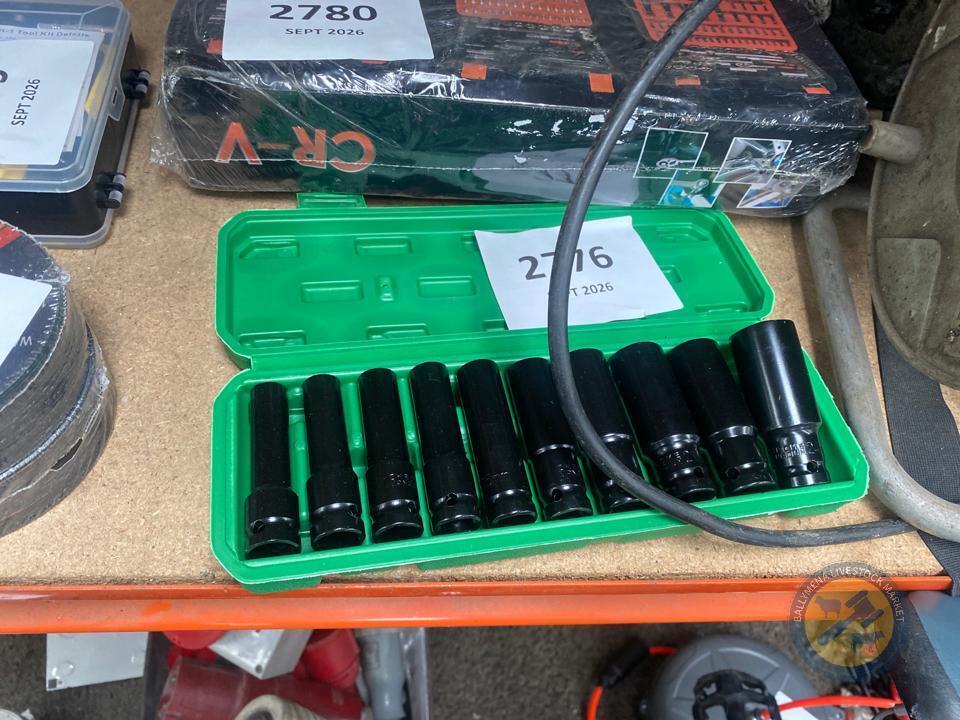 10pc 0.5inch Impact Sockets