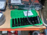10pc 0.5inch Impact Sockets