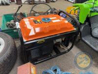 3300 watts unleaded petrol 7 HP electric key start digital dsplay 230V AC 12V DC, key in office