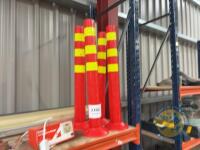 4 plastic safety boards