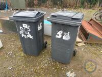 2x Black Bins