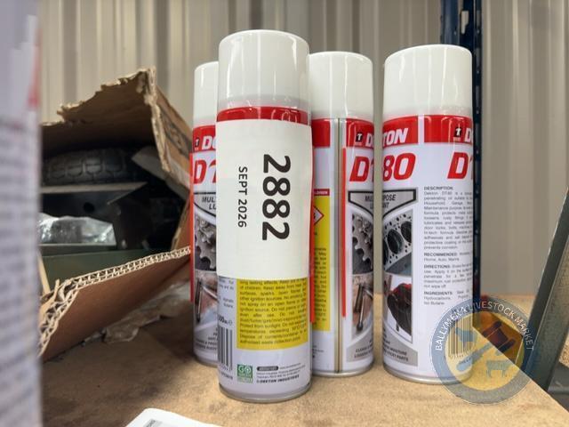 4 tins DT-80 spray lube