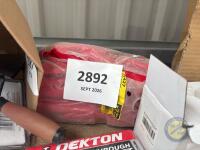 pack of red rubber gloves