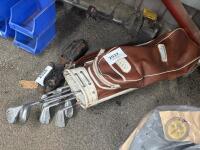 set of golf clubs