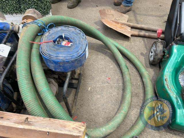 honda GX120 & 2 water pumps lift pipe & outlet