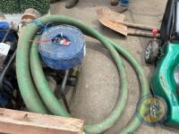 honda GX120 & 2 water pumps lift pipe & outlet