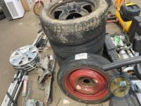 4x 16 inch vauxhall wheels & spacesaver - 2