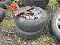 2 transit wheels & jack & wheel brace