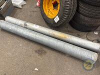 2 galvanised pipes